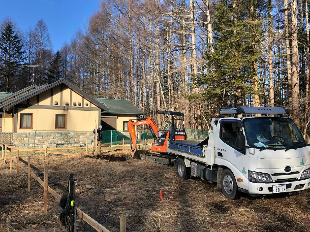 基礎工事着工です！