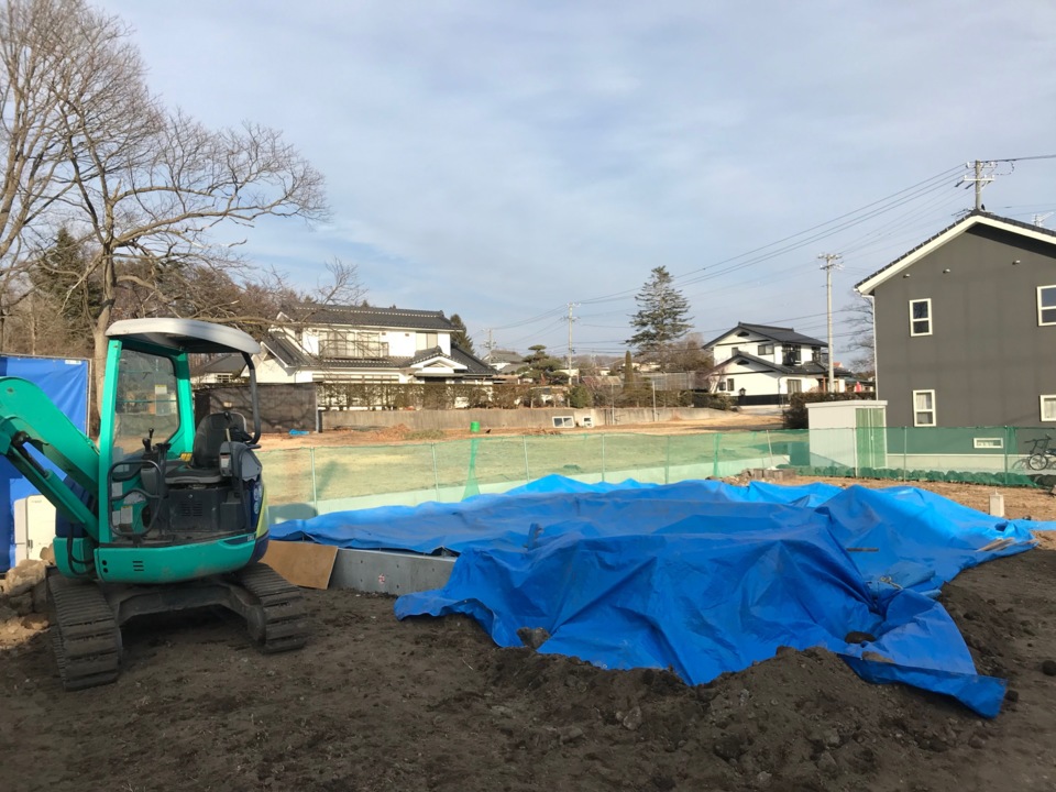 基礎養生中です